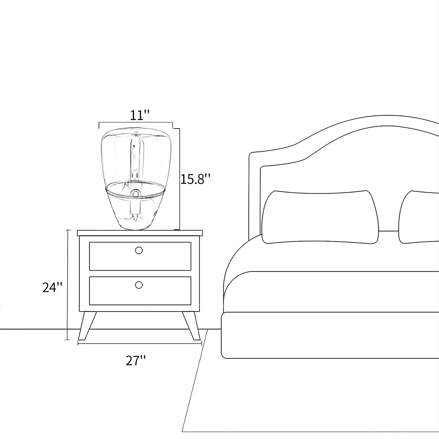 Puff Ball Table Lamp