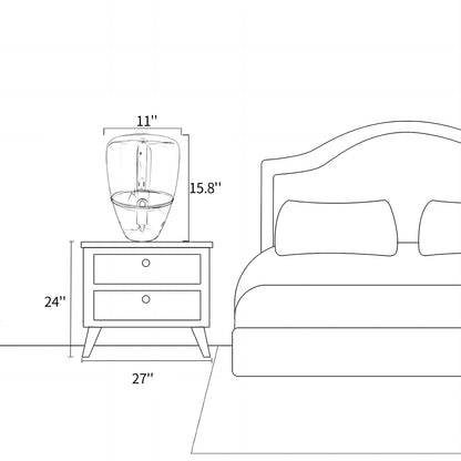 Puff Ball Table Lamp