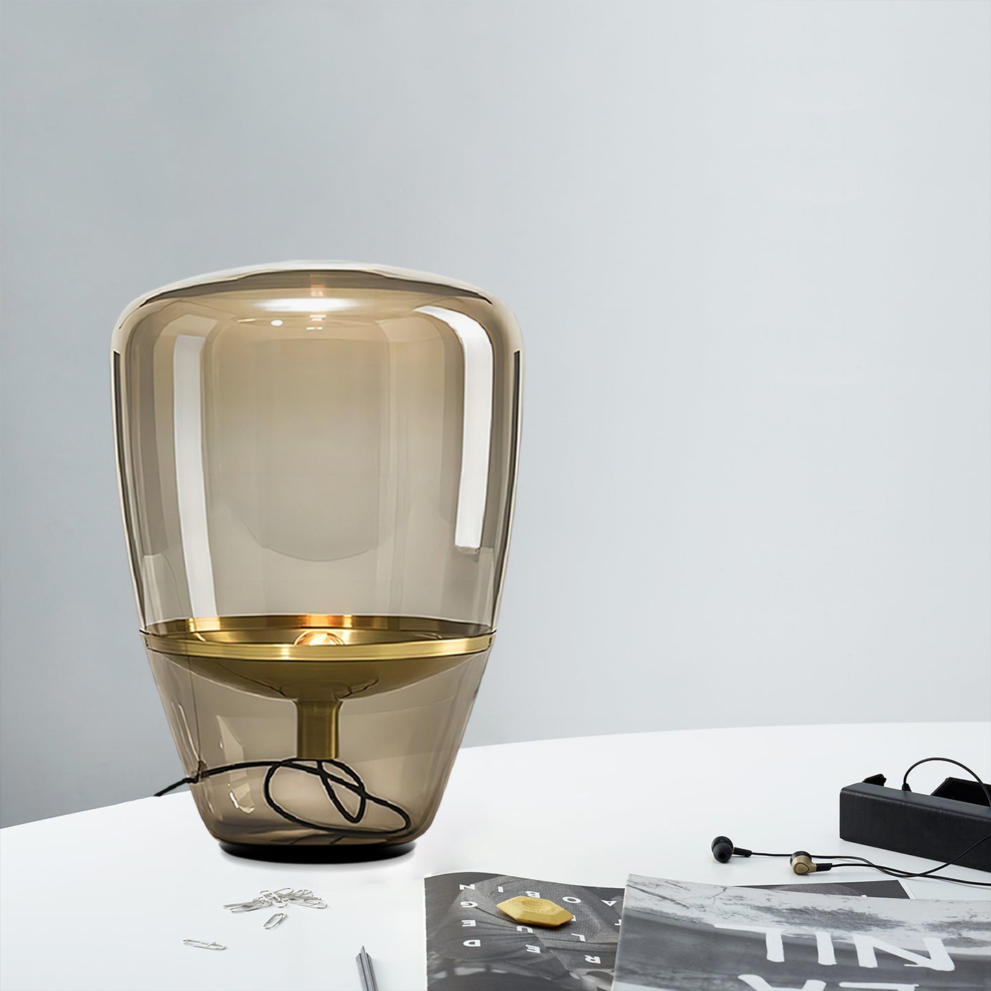 Puff Ball Table Lamp