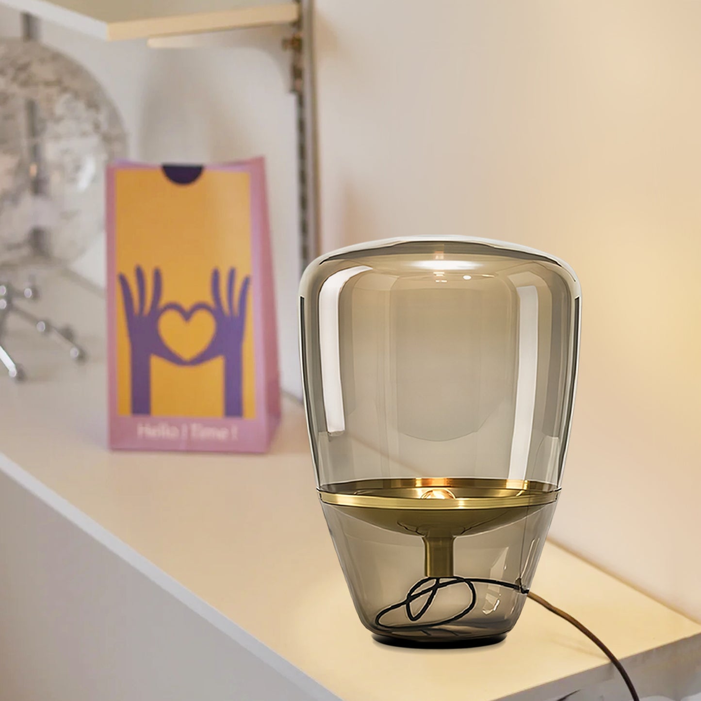 Puff Ball Table Lamp