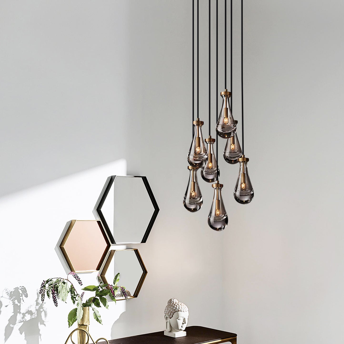 Raindrop Glass Pendant Light