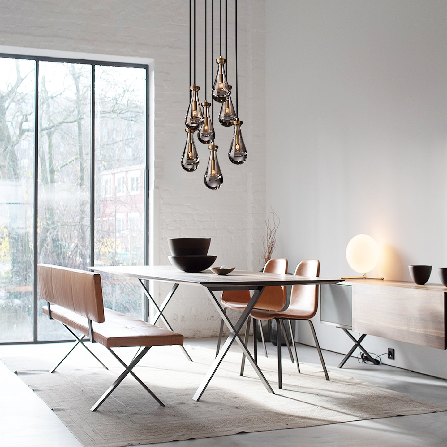 Raindrop Glass Pendant Light