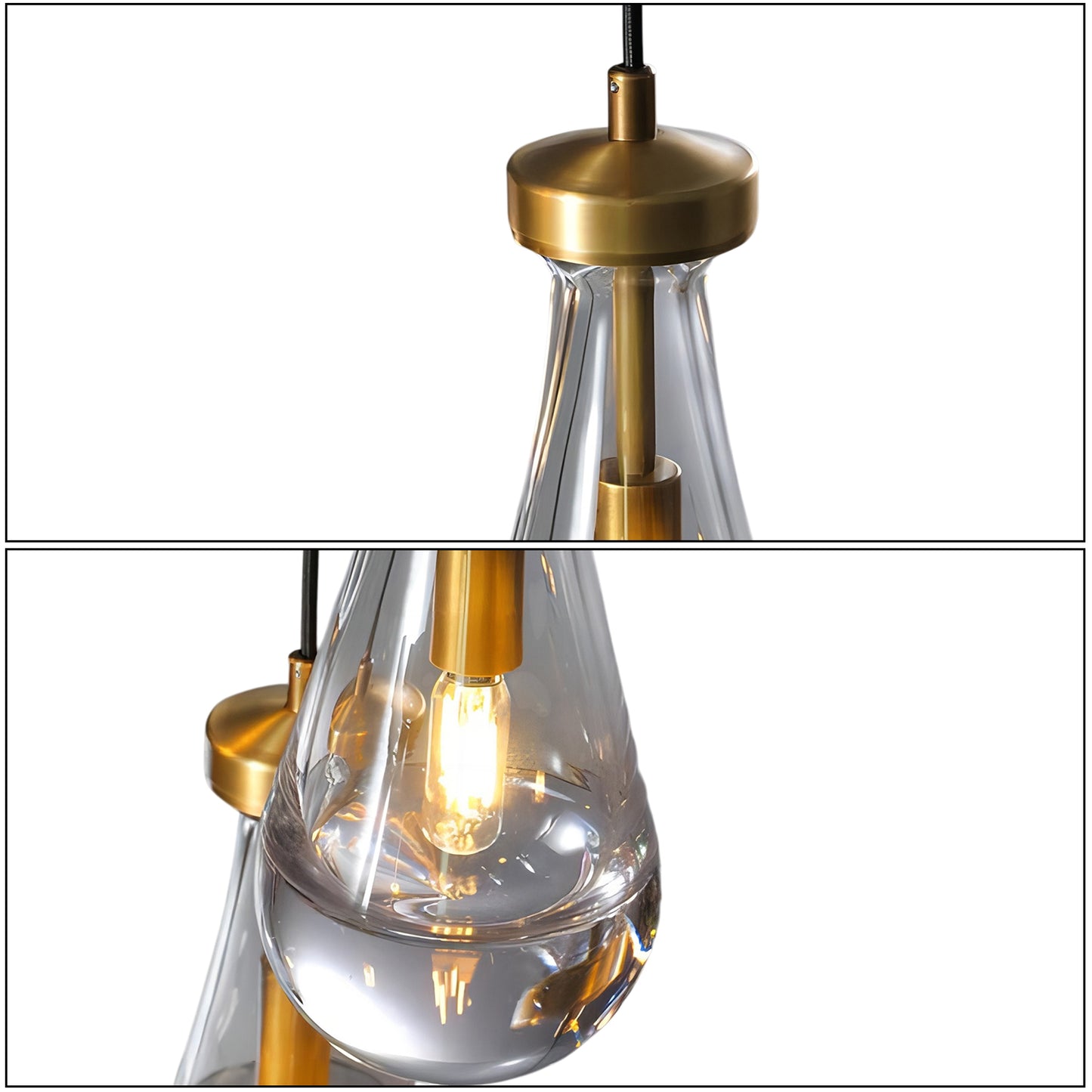 Raindrop Glass Pendant Light