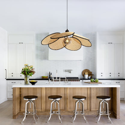 Rattan Screen Chandelier