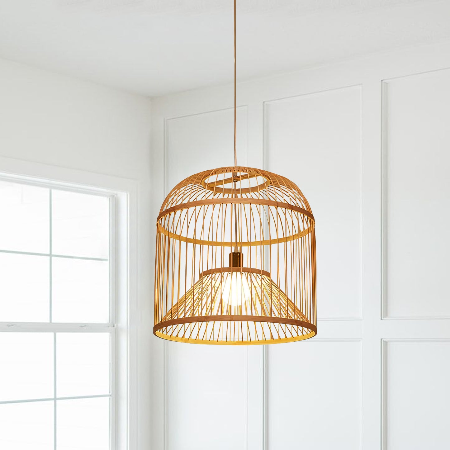 Rattan Woven Pendant Light