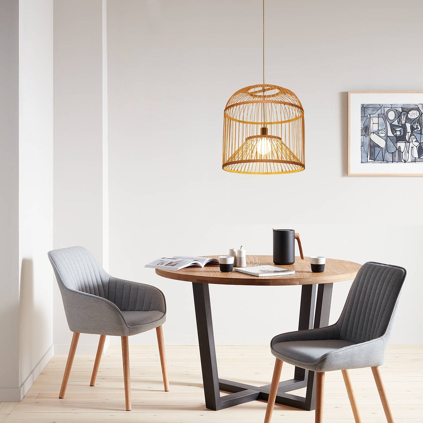 Rattan Woven Pendant Light