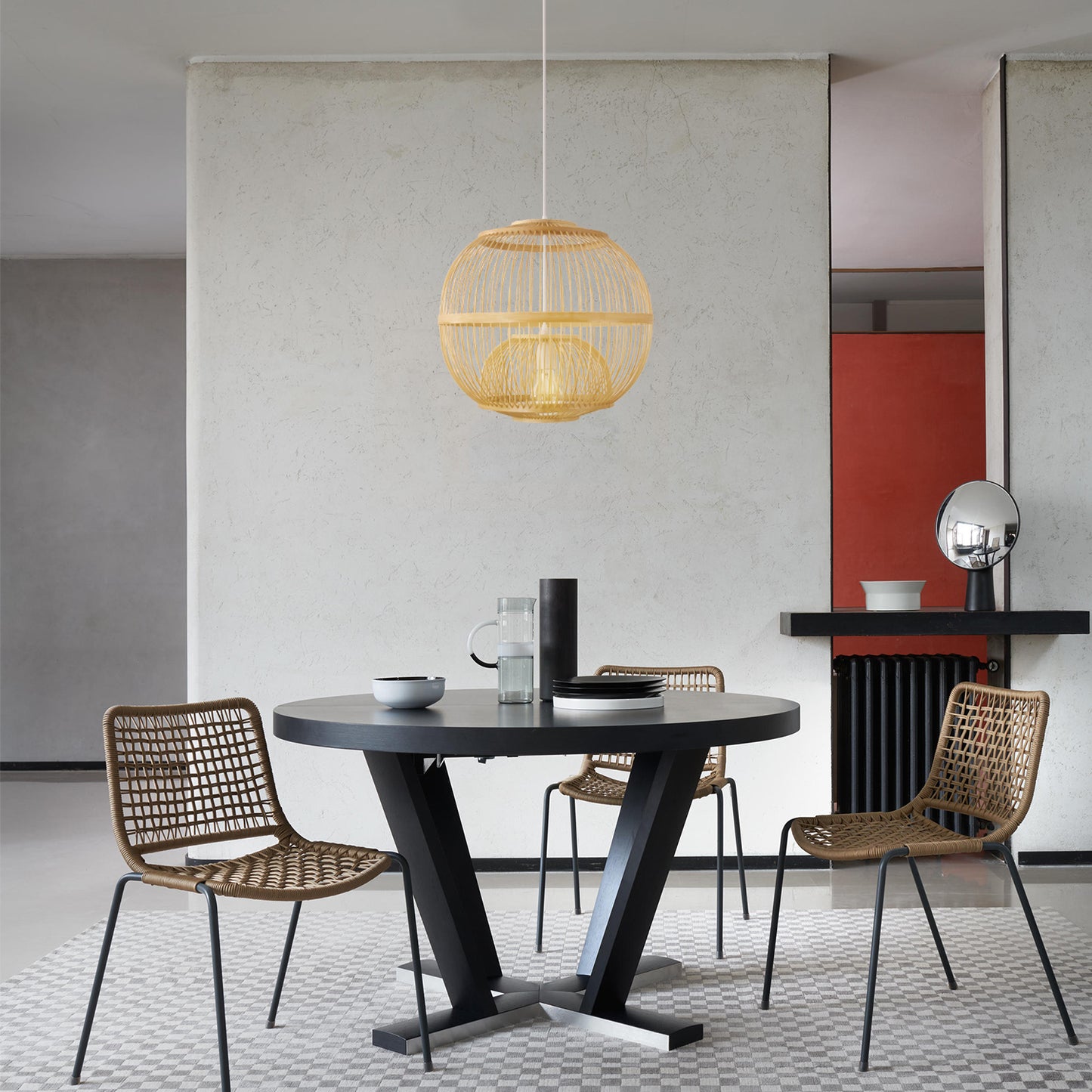 Rattan Woven Pendant Light