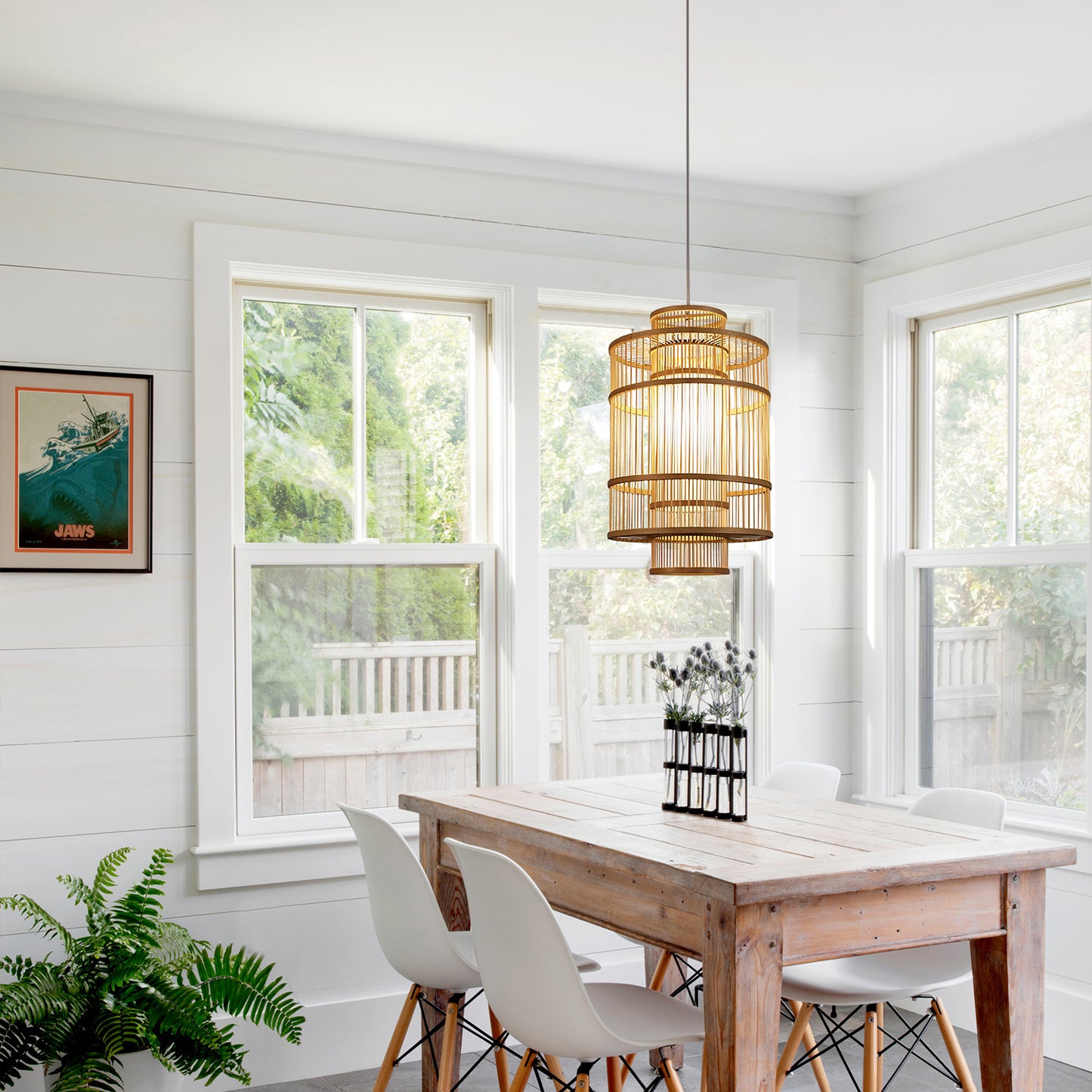 Rattan Woven Pendant Light