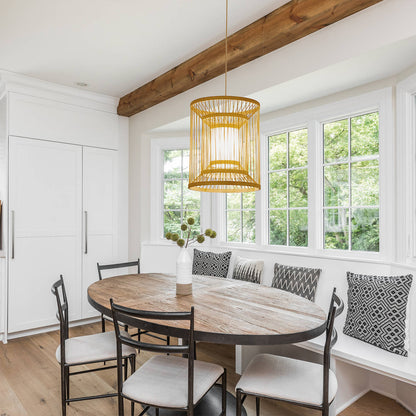 Rattan Woven Pendant Light