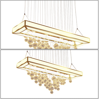 Rectangular Glass Chandelier
