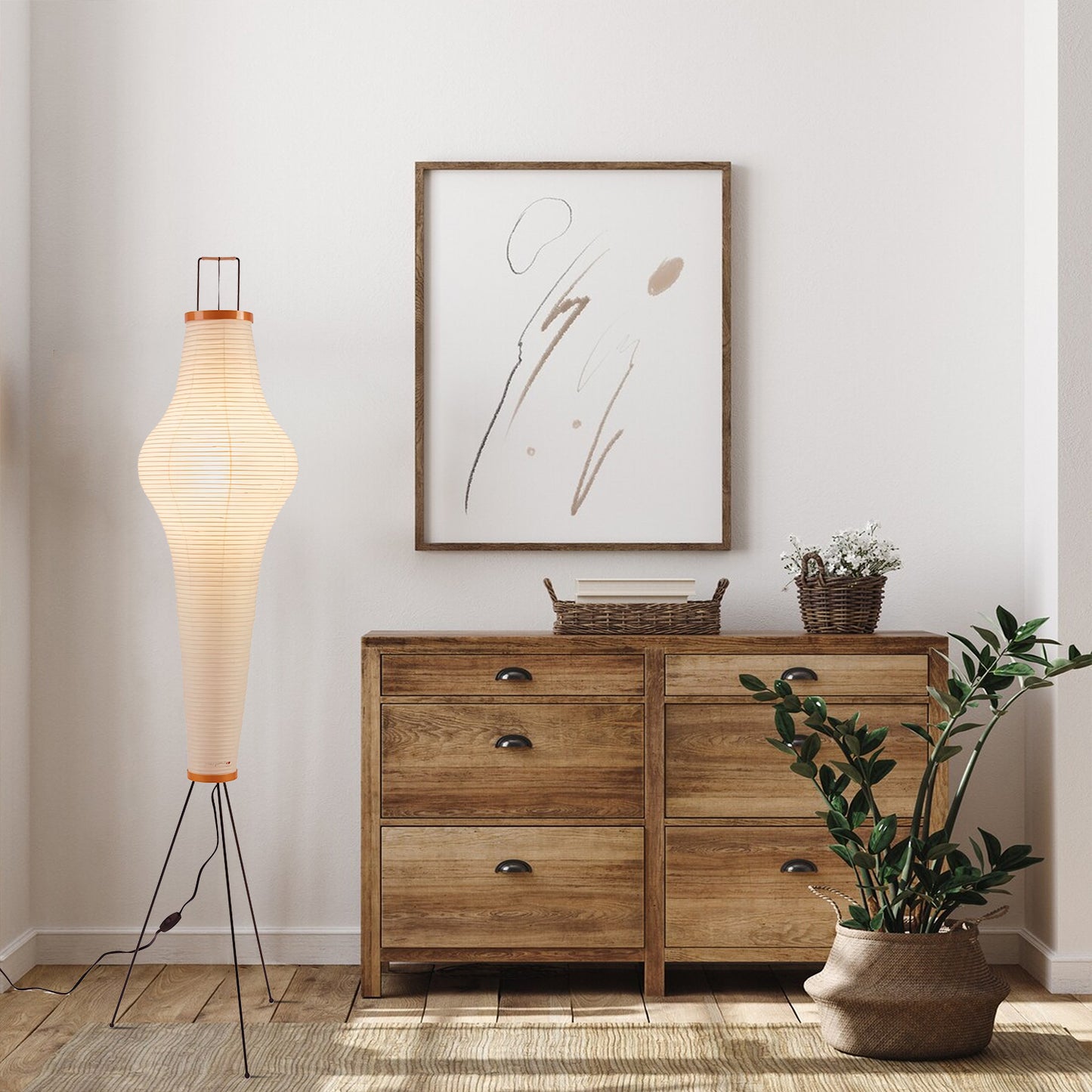 Rice Paper 14A Floor Lamp