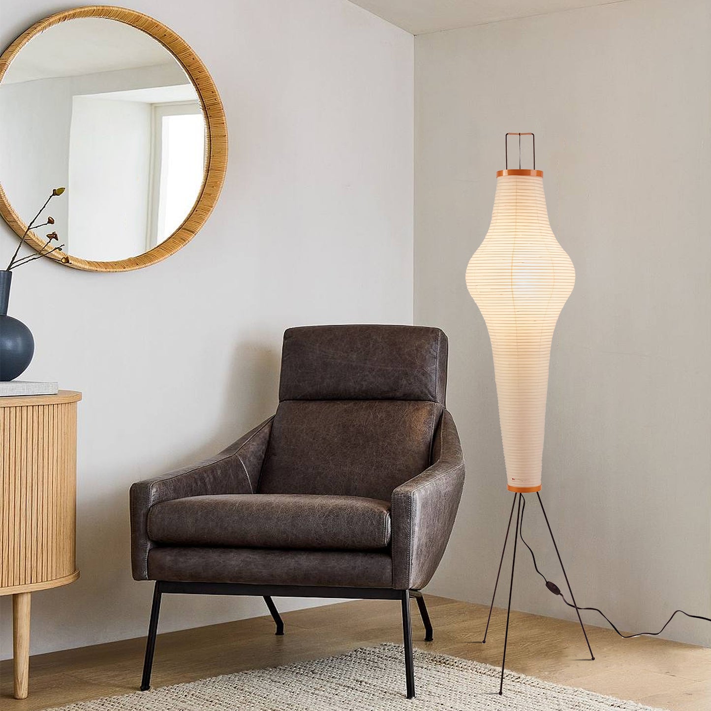 Rice Paper 14A Floor Lamp