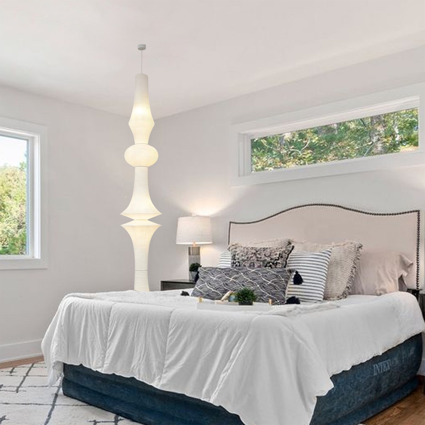 Rice Paper E Pendant Light