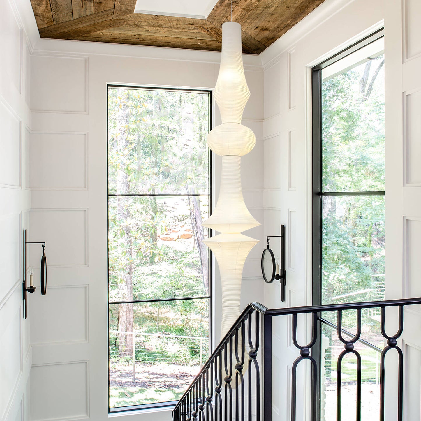 Rice Paper E Pendant Light