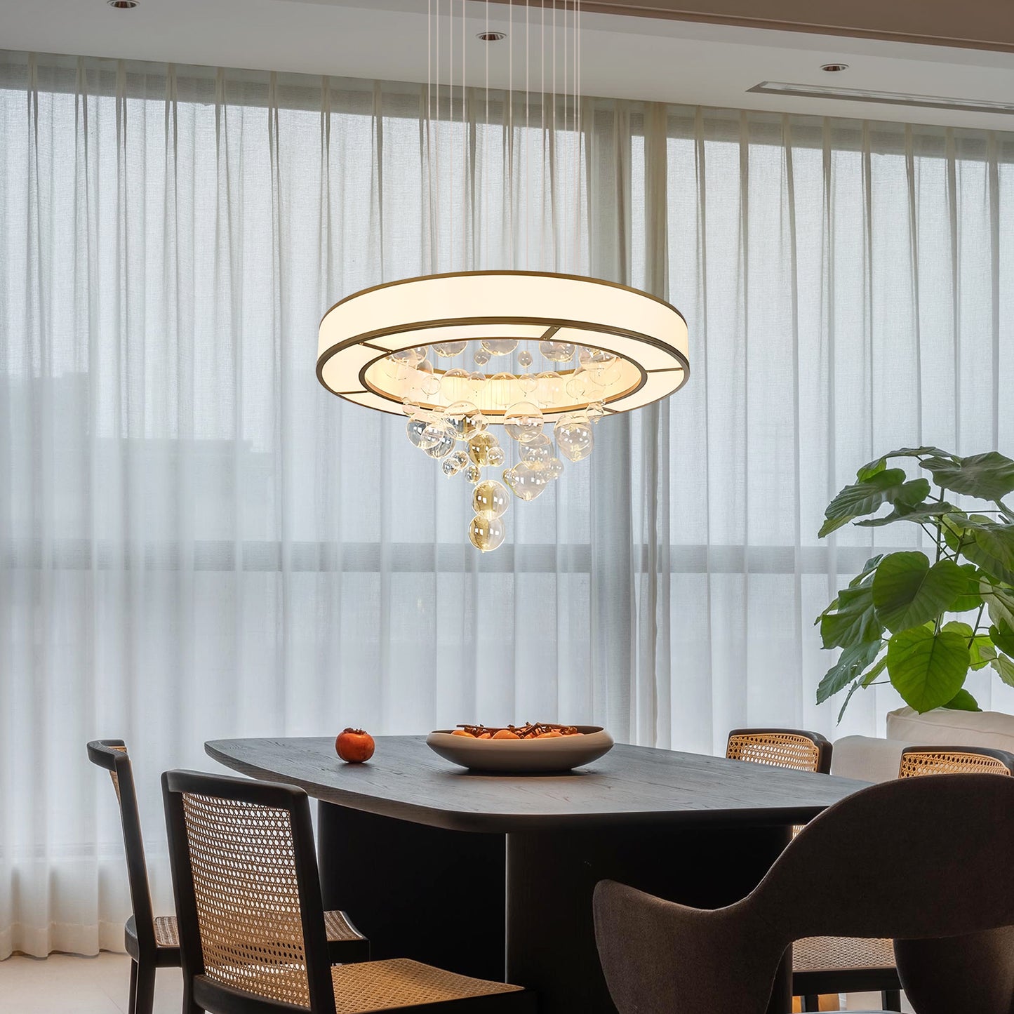 Ring Glass Chandelier