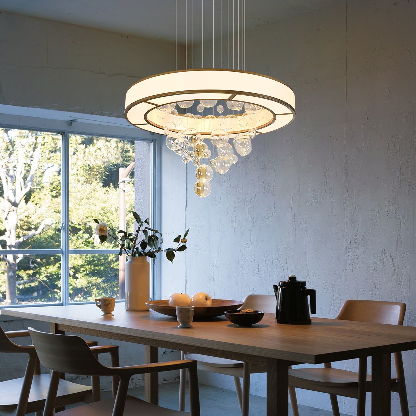 Ring Glass Chandelier