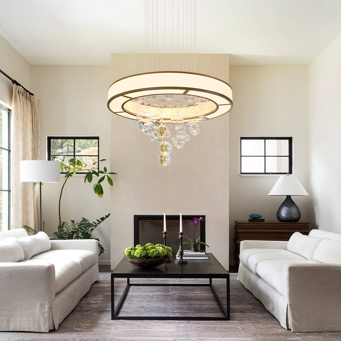 Ring Glass Chandelier