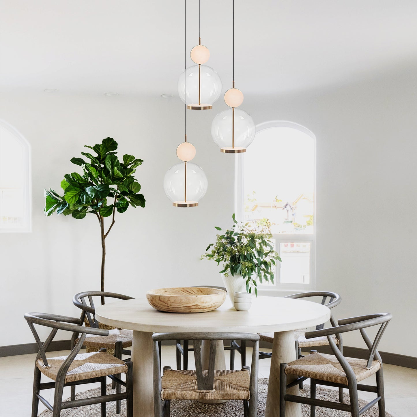 Rosa Globe Pendant Light