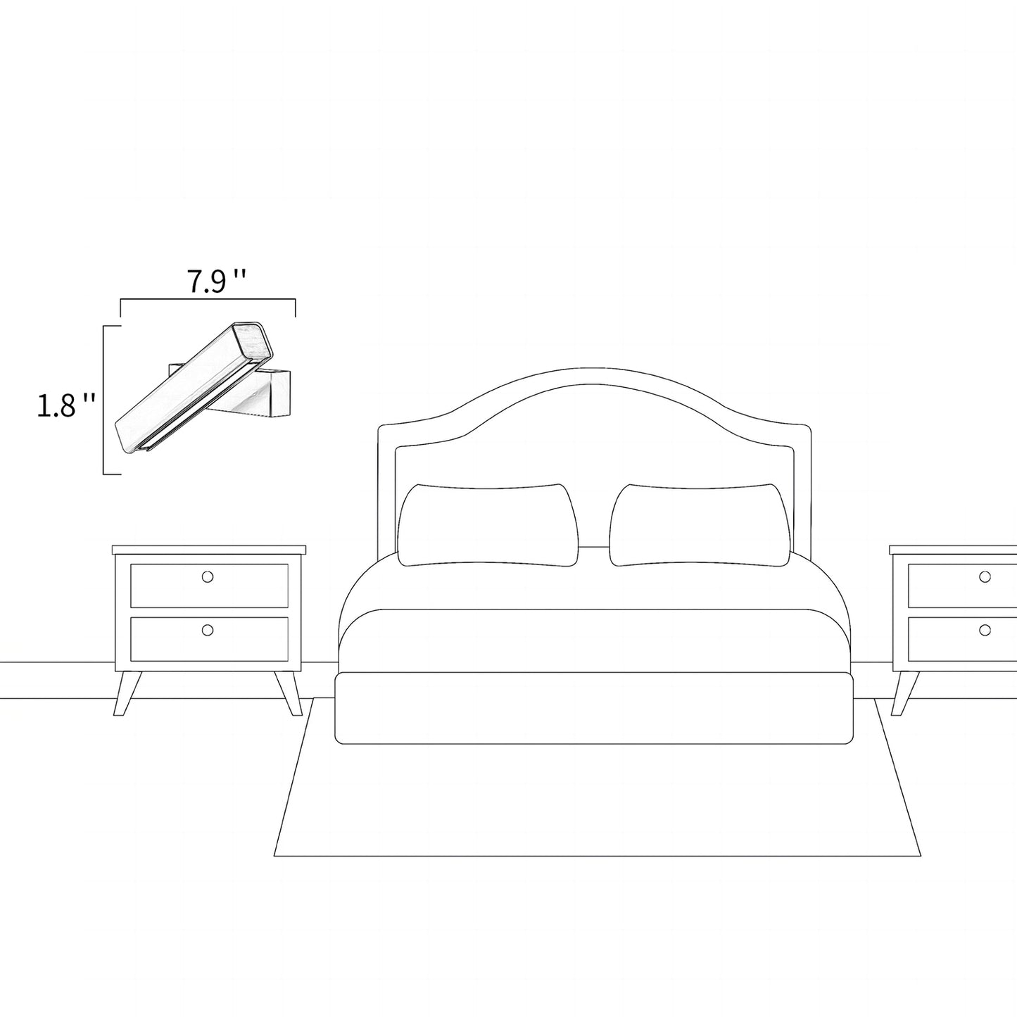 Rotating Wood Wall Lamp