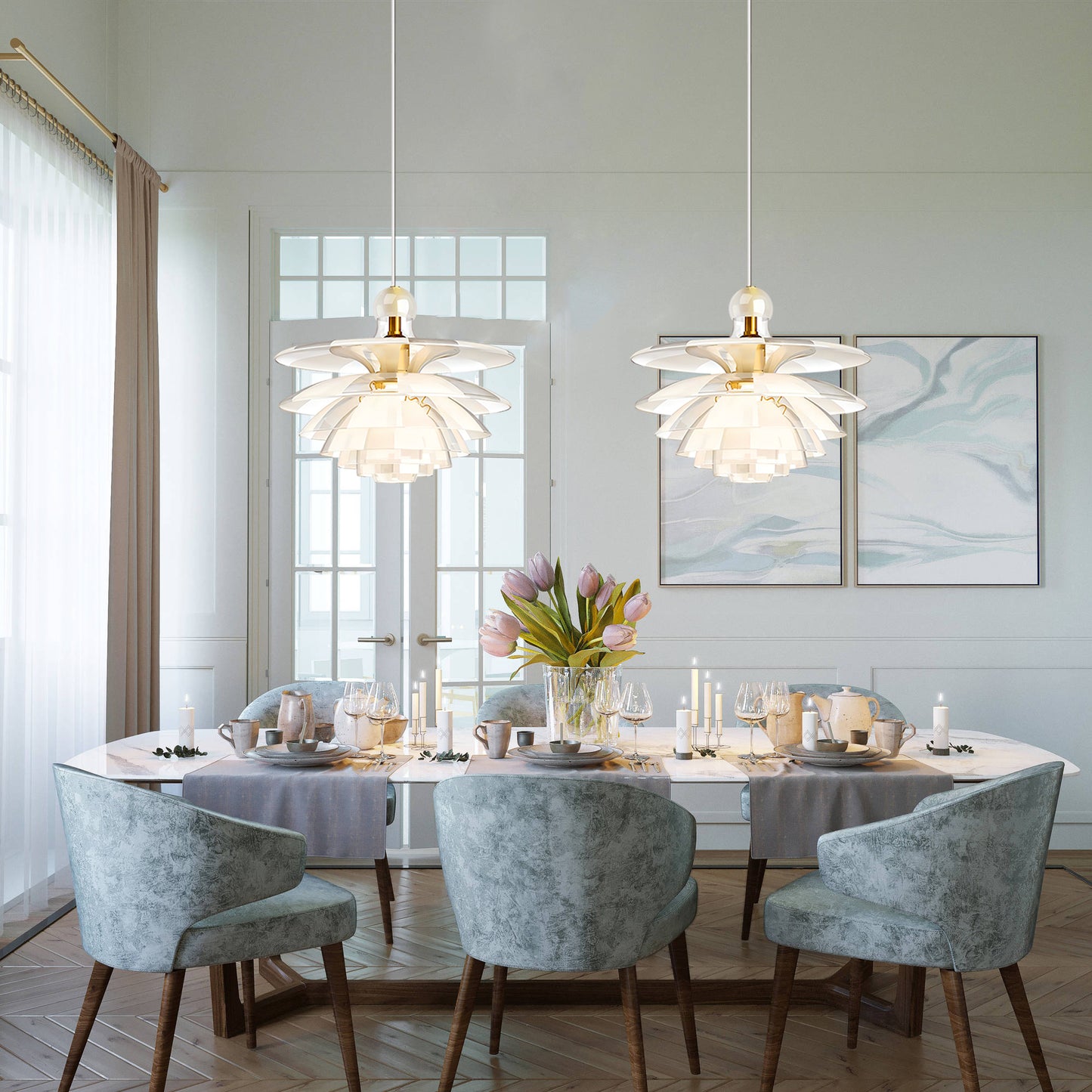 Septima Glass Pendant Lamp