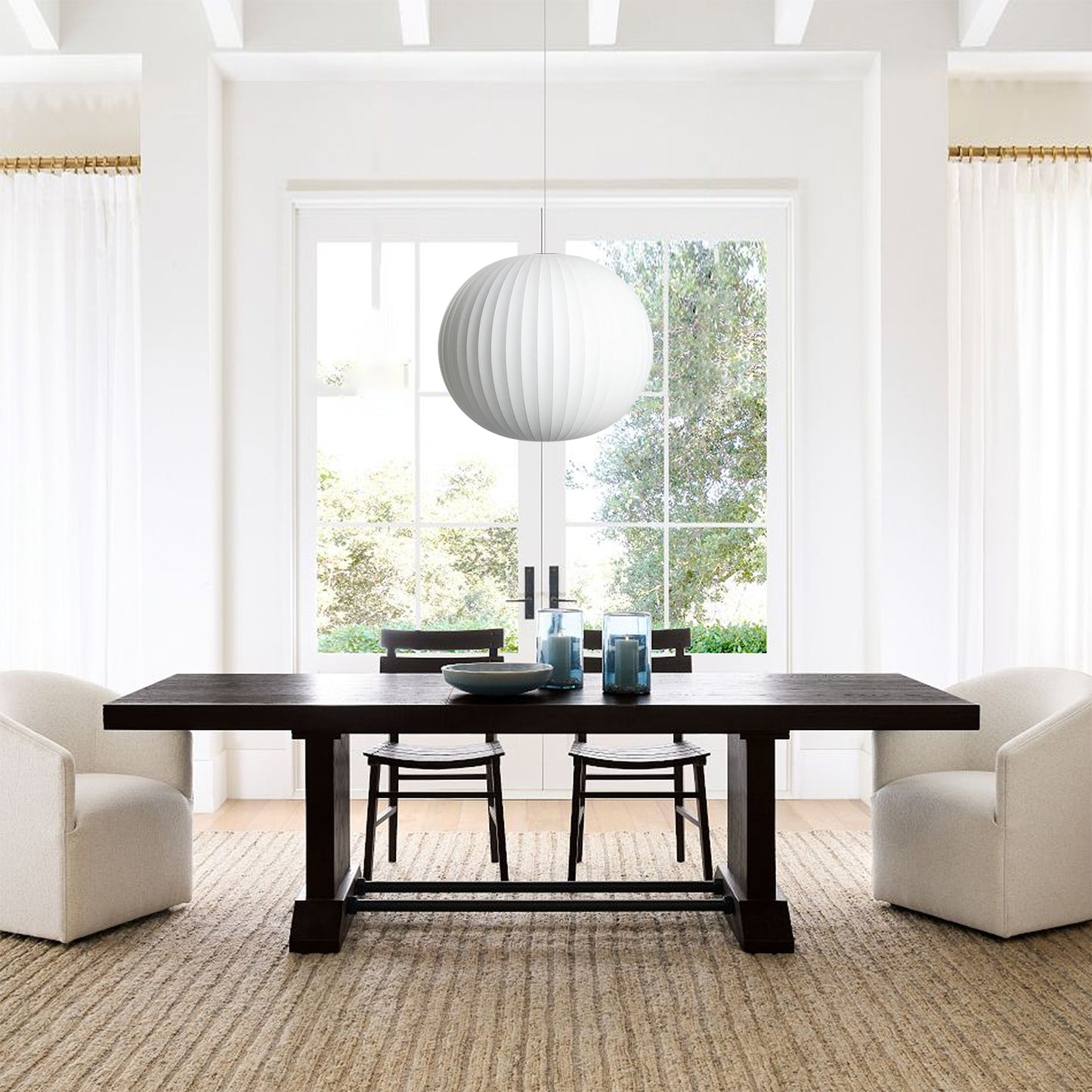 Silk Round Bubble Pendant