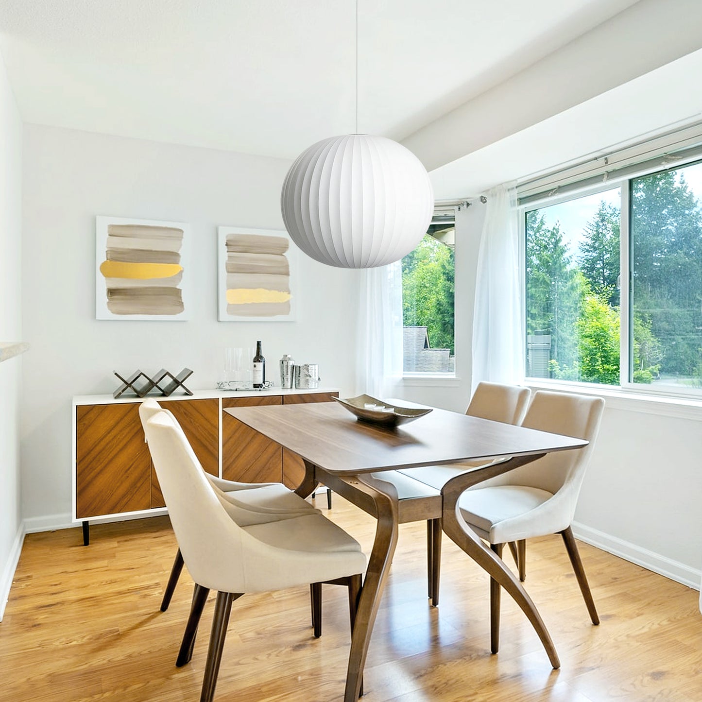 Silk Round Bubble Pendant