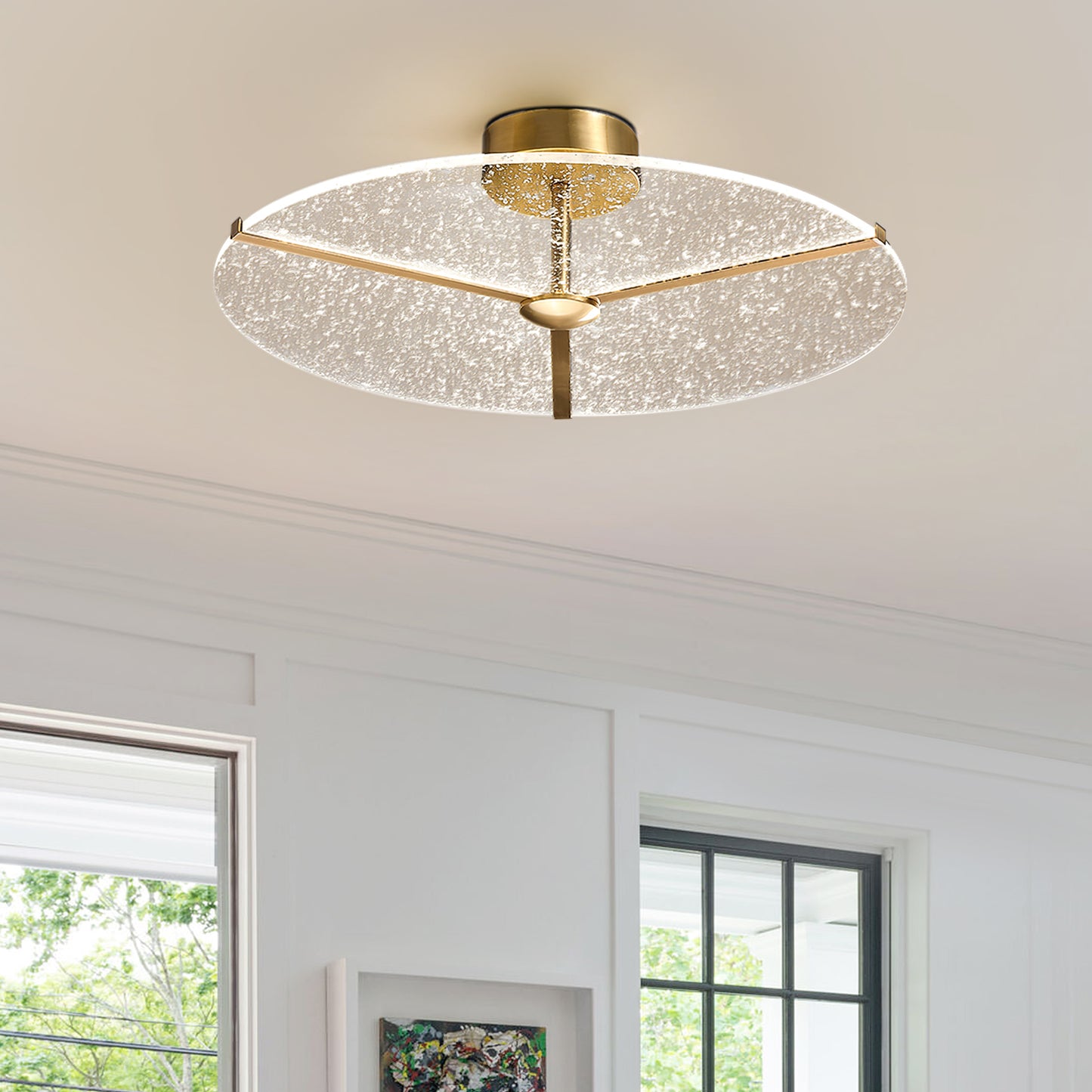 Snowflake Round Ceiling Lamp