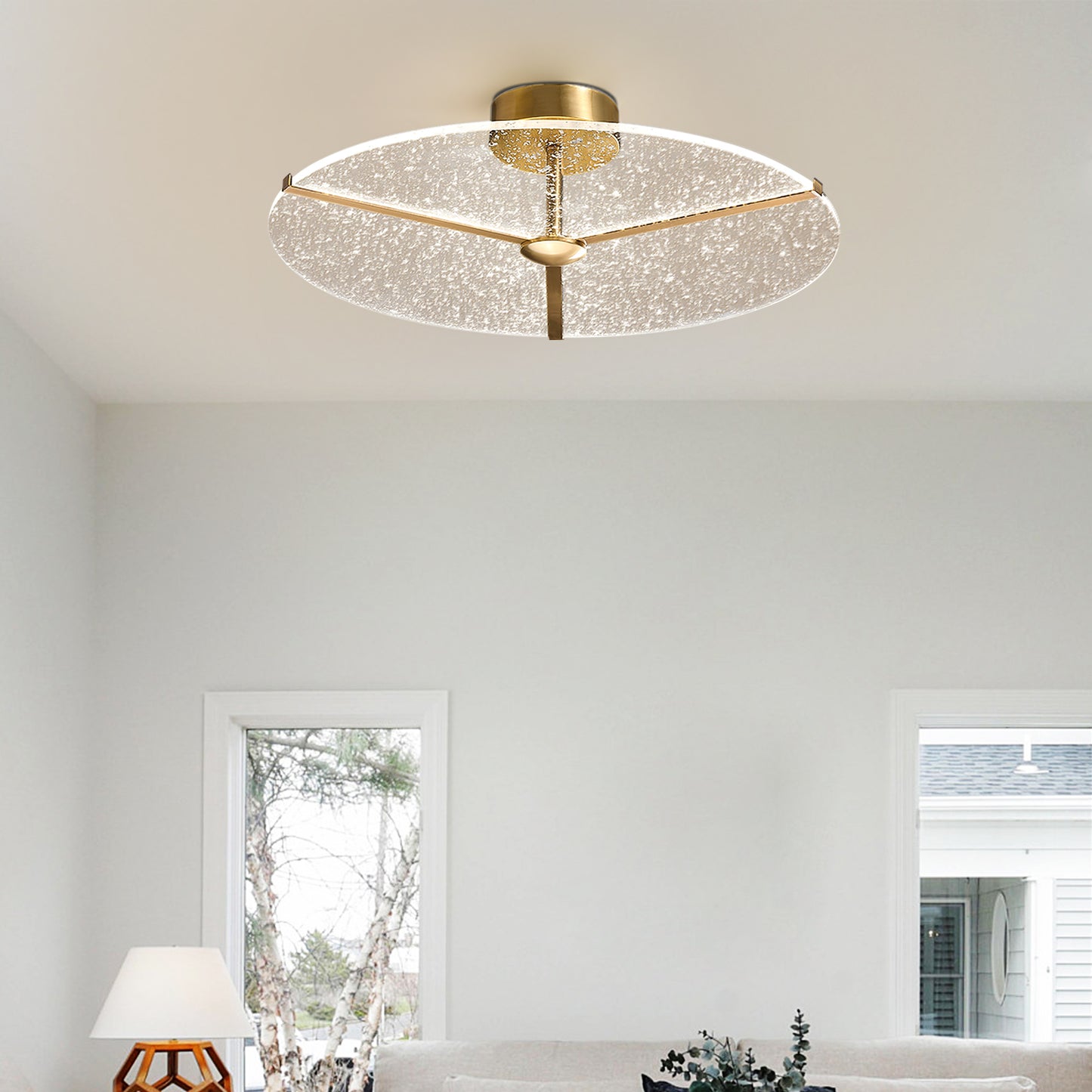 Snowflake Round Ceiling Lamp