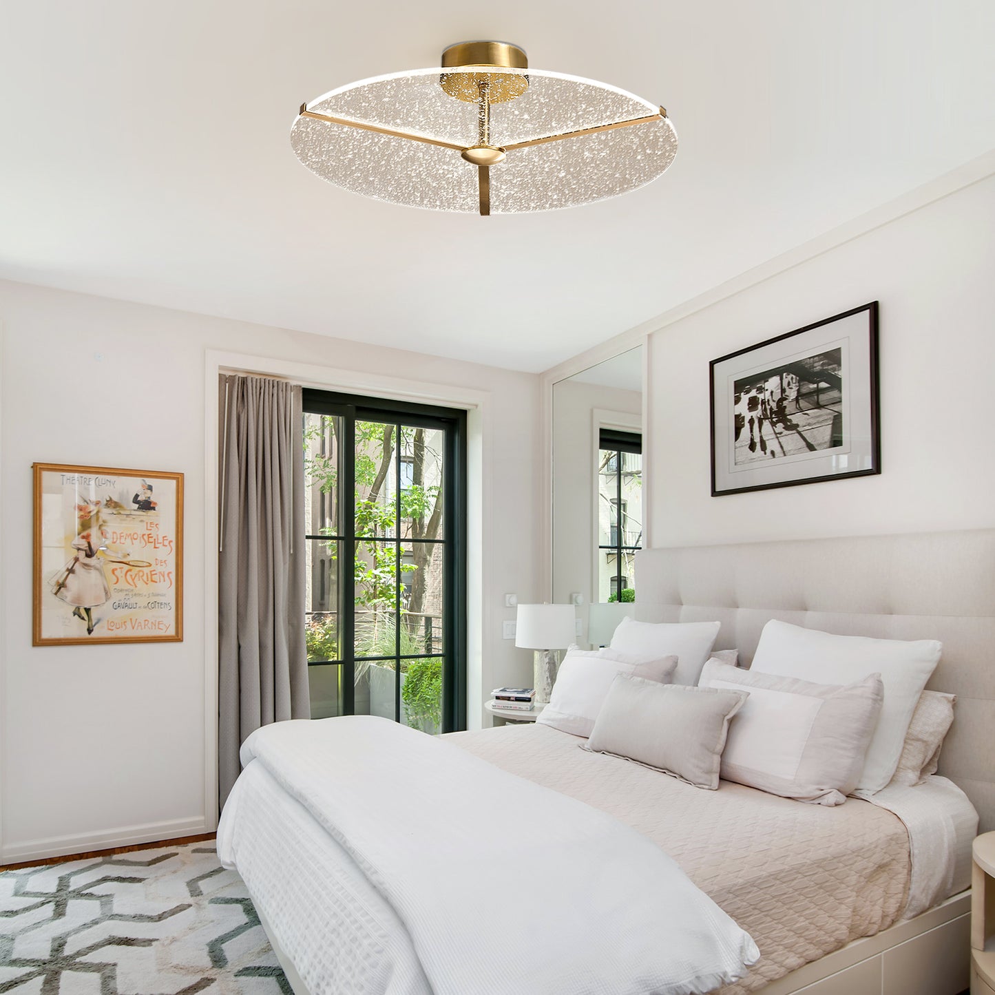 Snowflake Round Ceiling Lamp