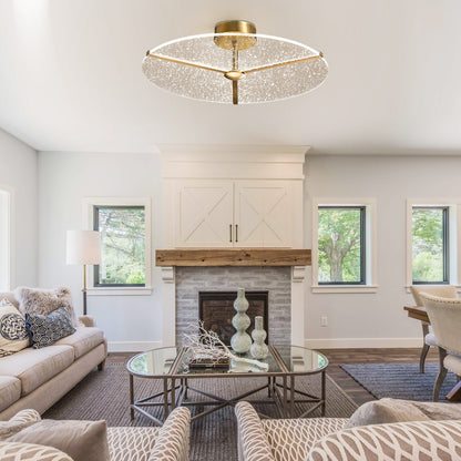 Snowflake Round Ceiling Lamp