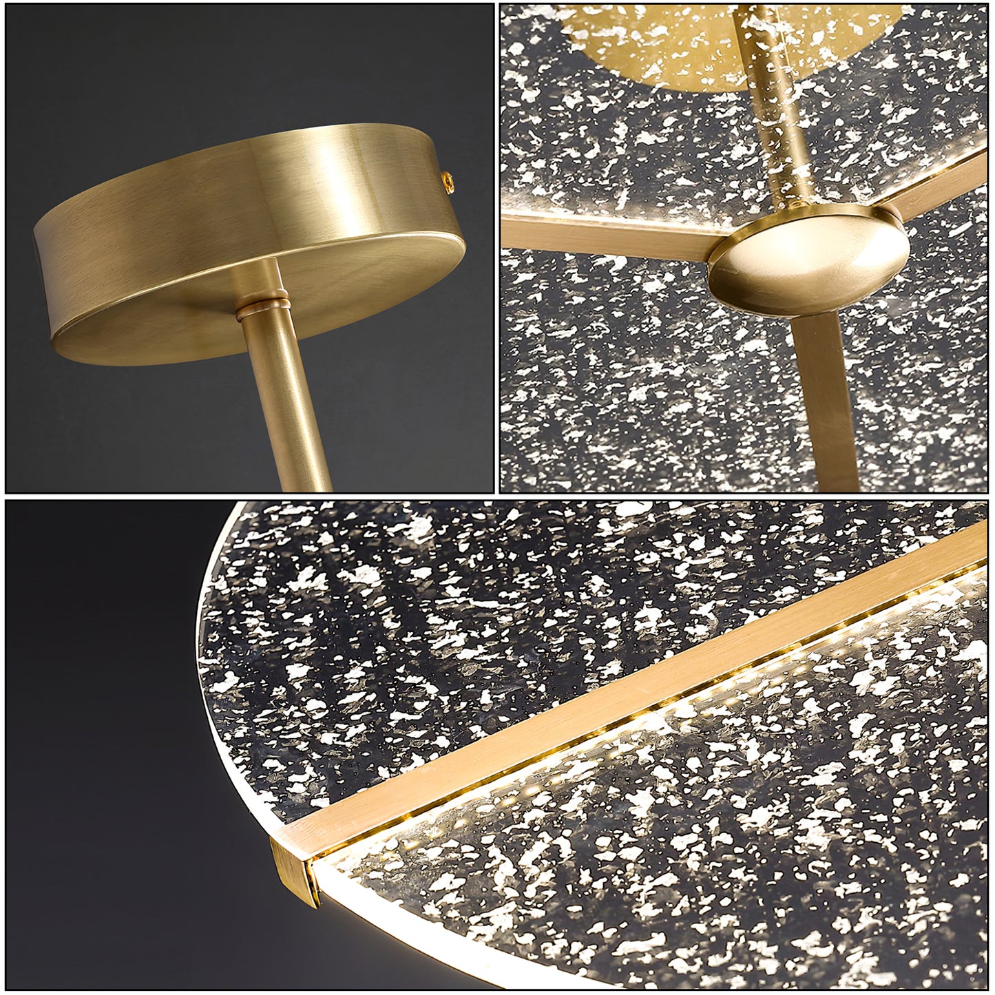 Snowflake Round Ceiling Lamp