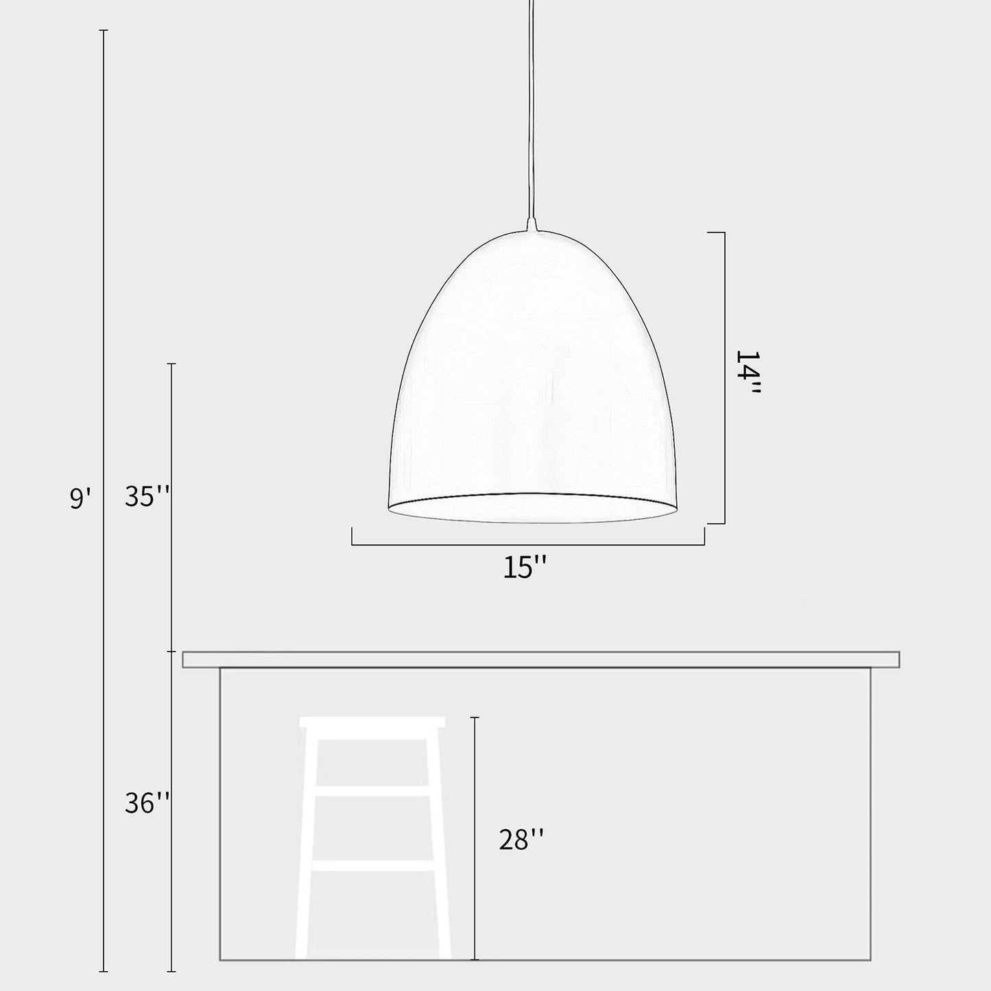 Suspended Pendant Lamp