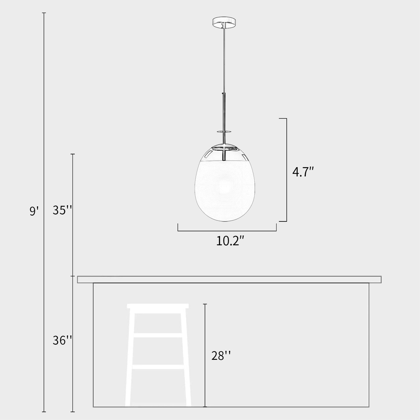 Tempo Glass Pendant Lamp