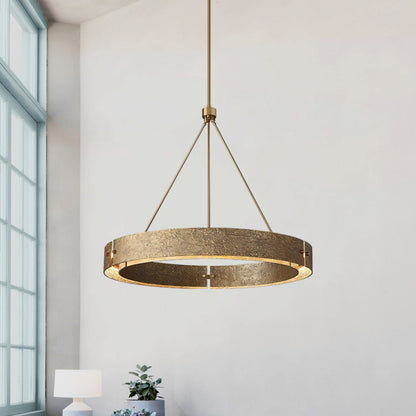 Textured Ring Chandelier