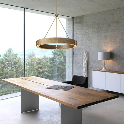 Textured Ring Chandelier