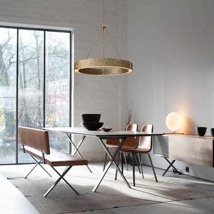 Textured Ring Chandelier