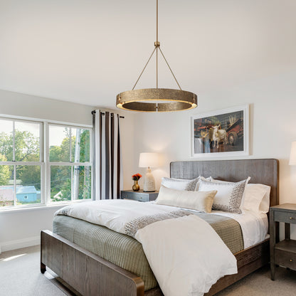 Textured Ring Chandelier