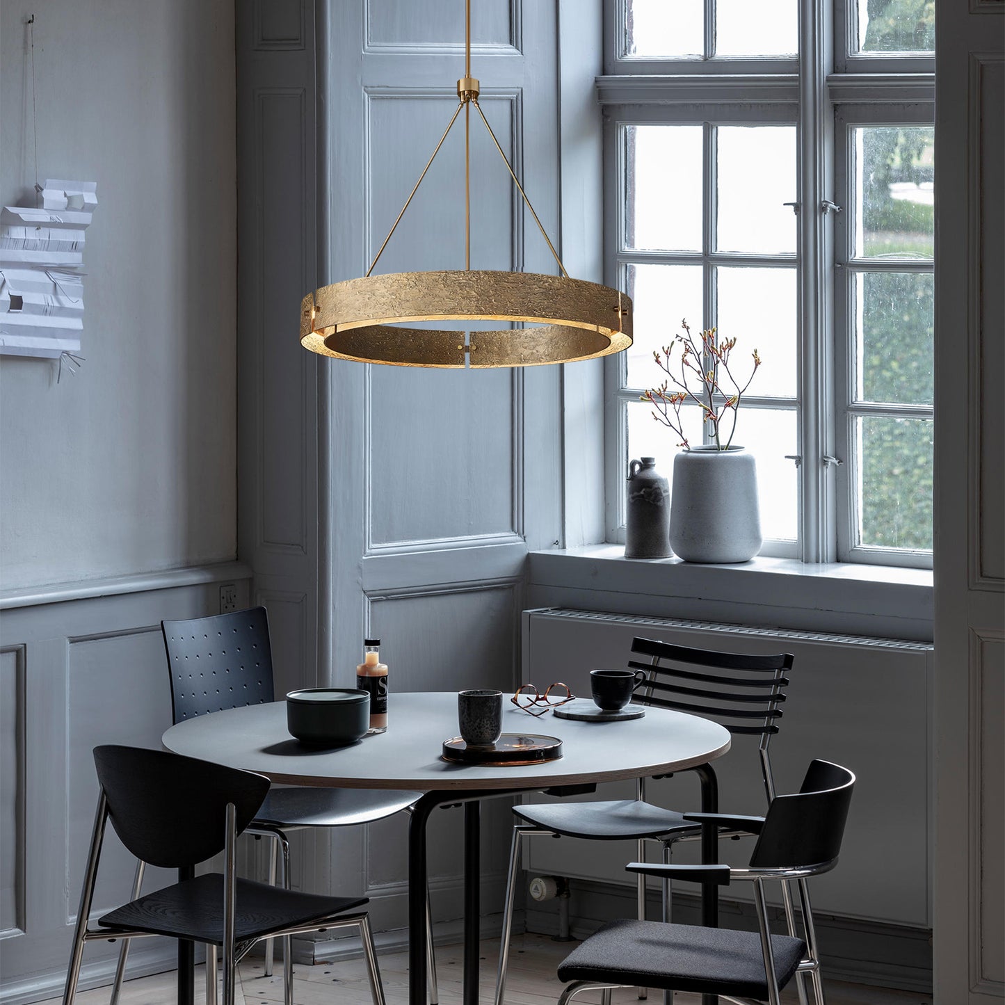 Textured Ring Chandelier