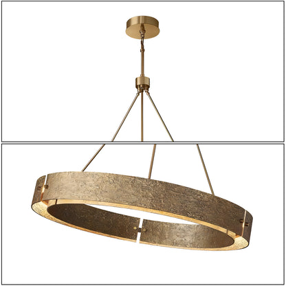 Textured Ring Chandelier