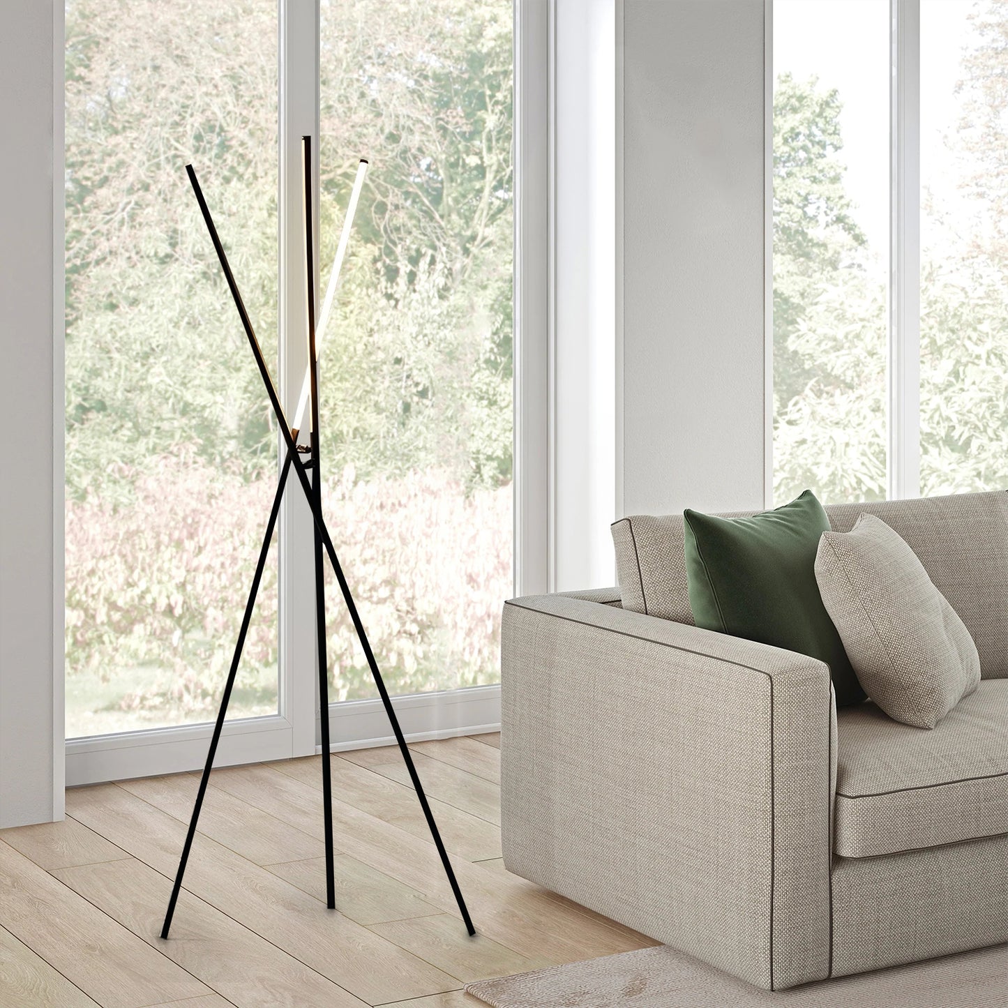 Three-pronged Floor Lamp