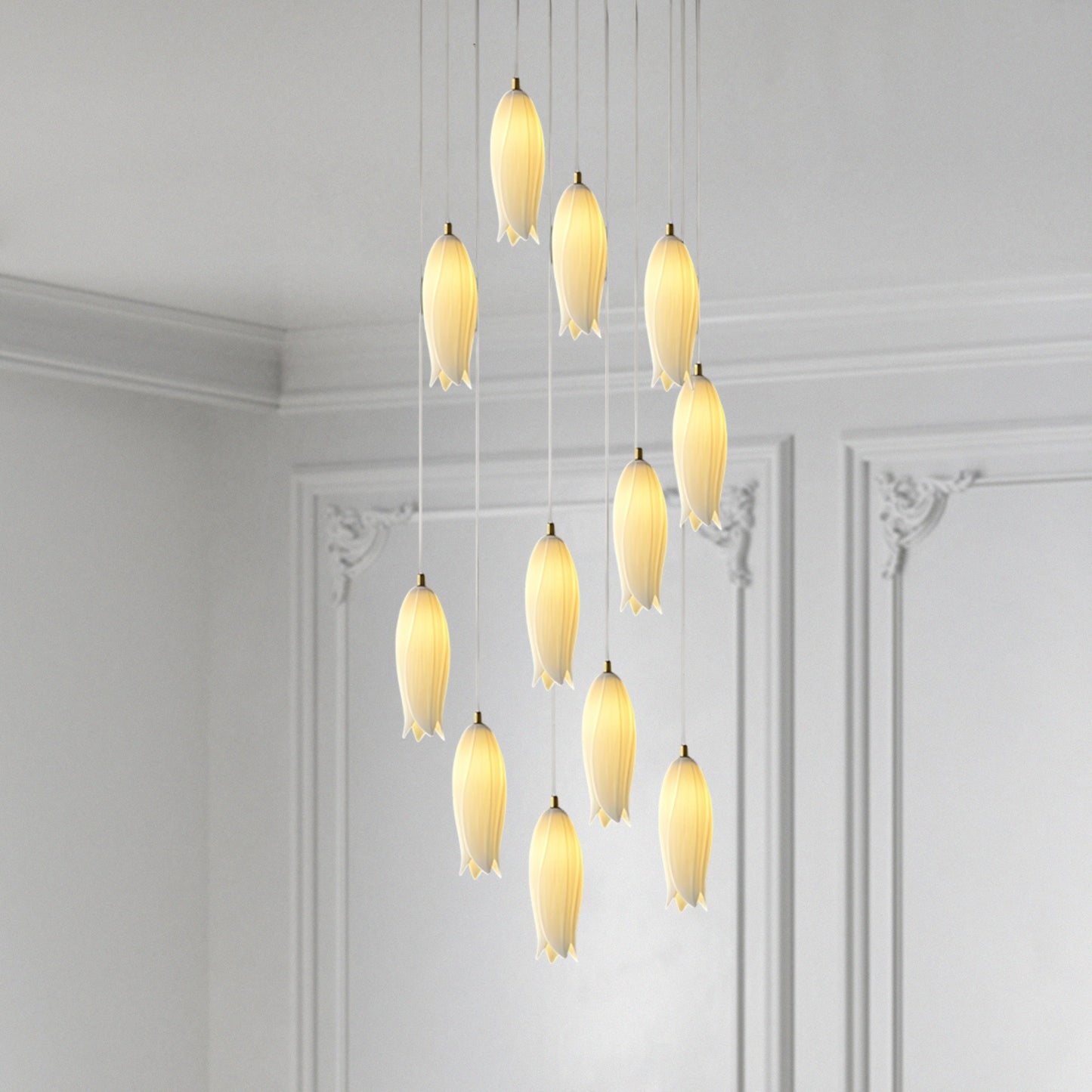 Tulip Ceramic Chandelier