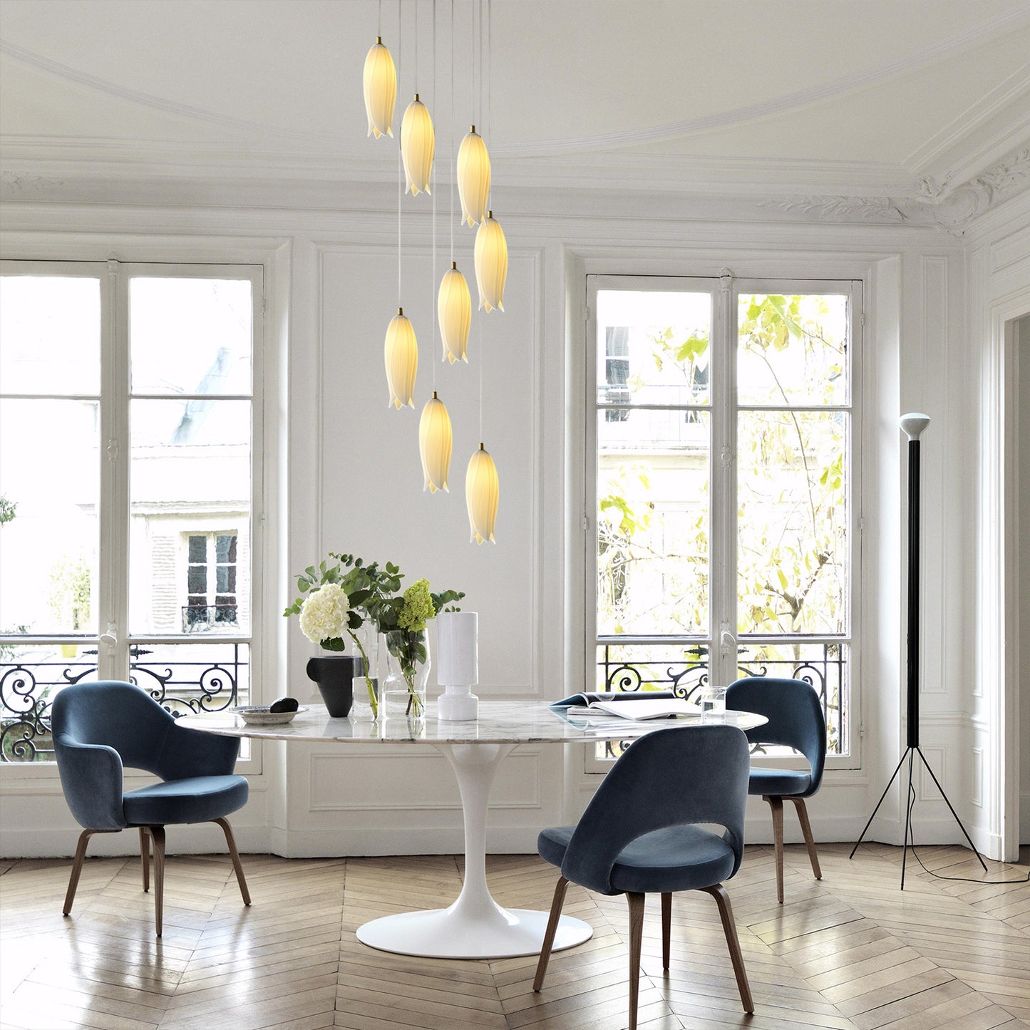 Tulip Ceramic Chandelier