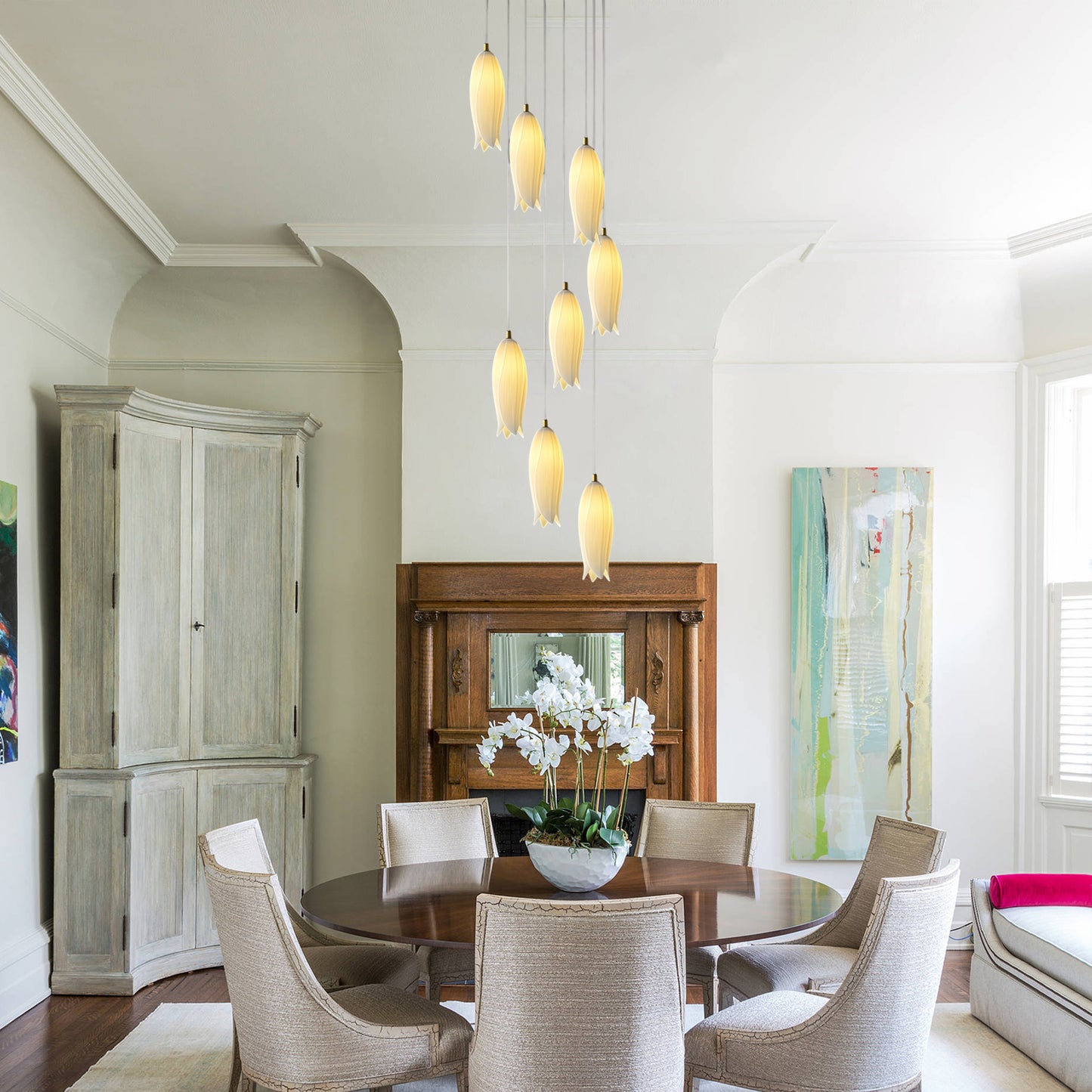 Tulip Ceramic Chandelier