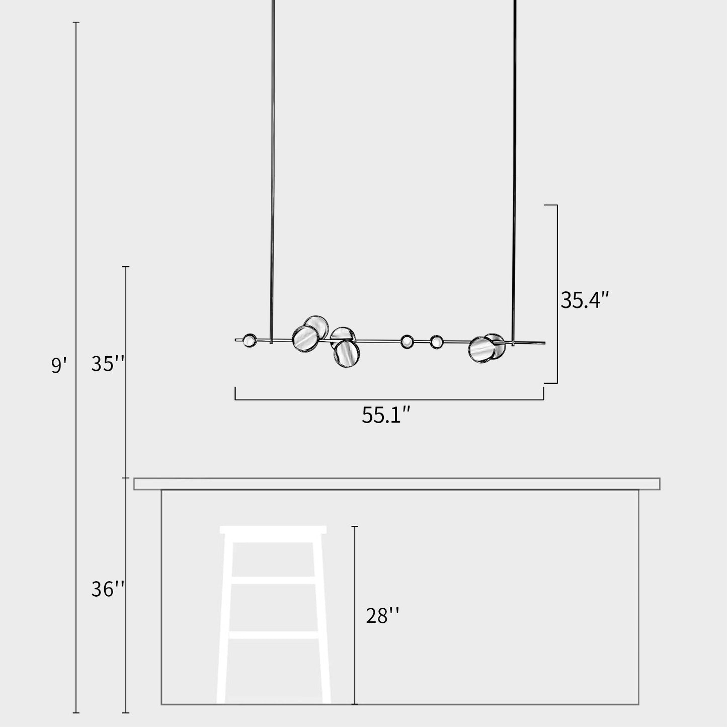 Typography Letter Pendant