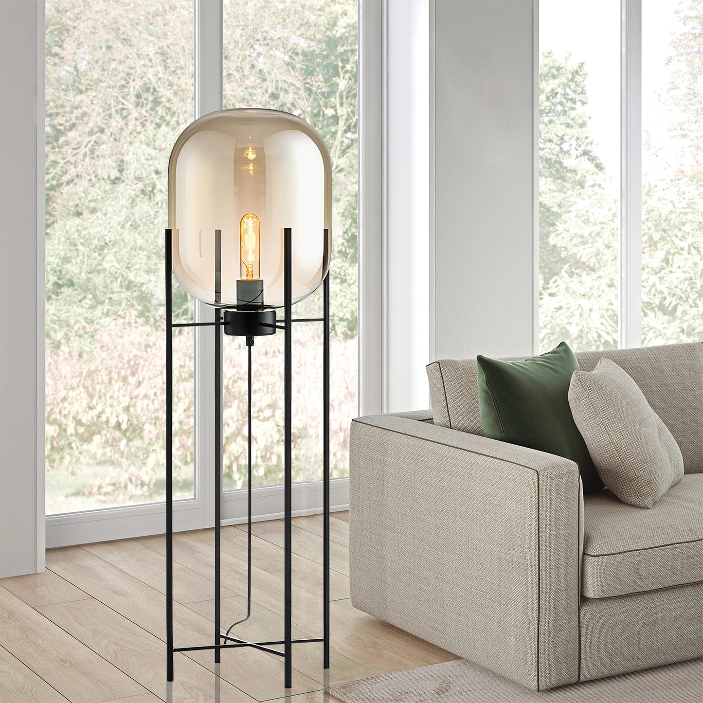 Wax Gourd Floor Lamp