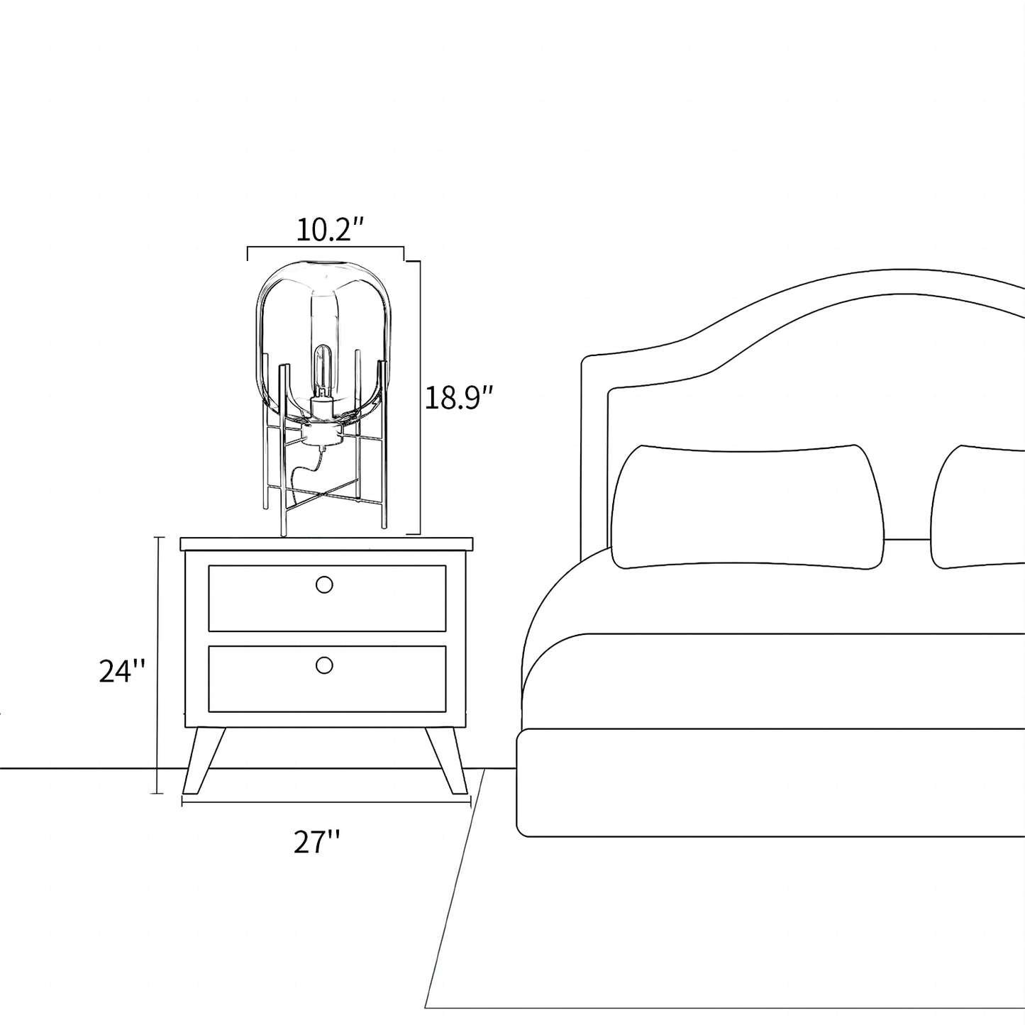 Wax Gourd Table Lamp