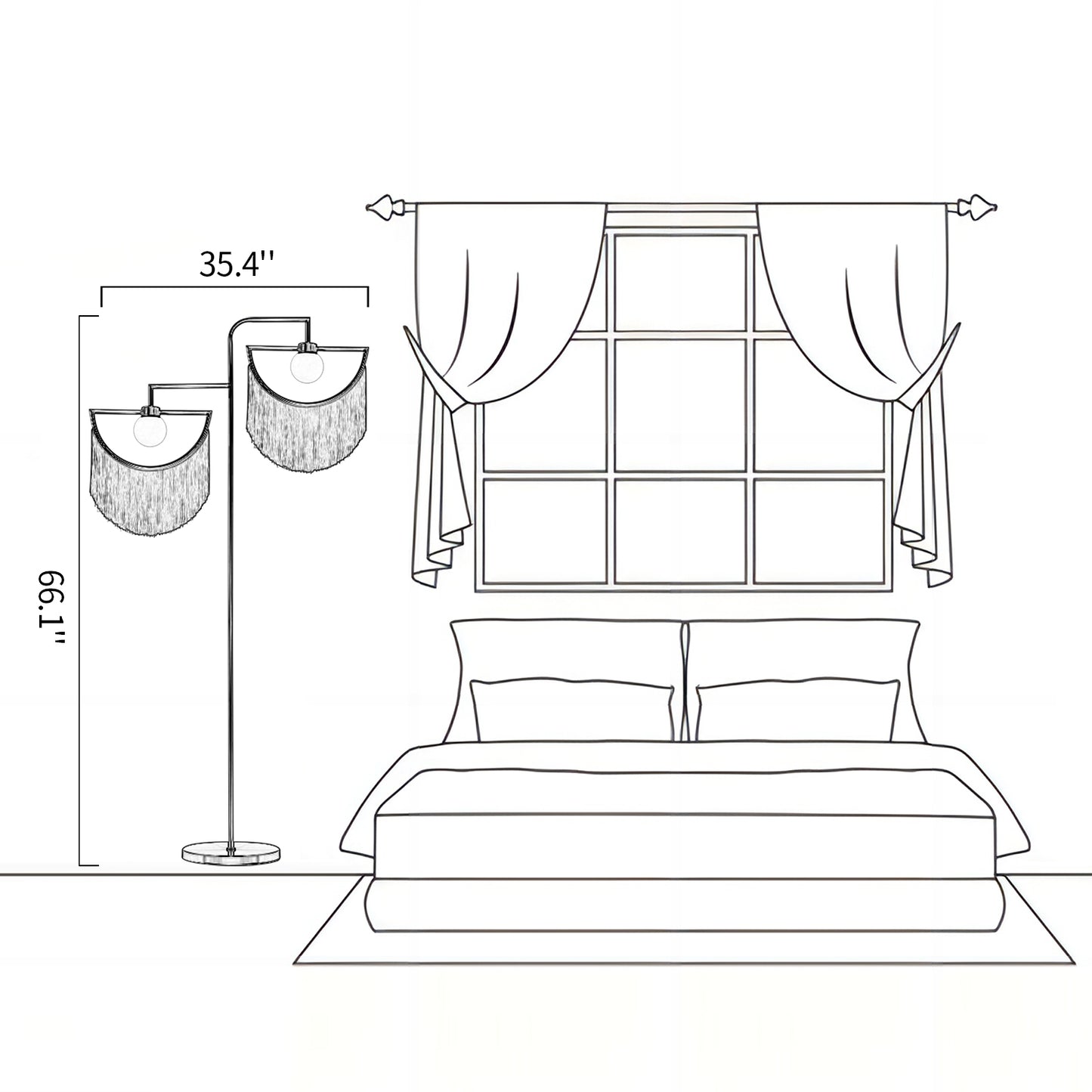 Wink Tassel Floor Lamp