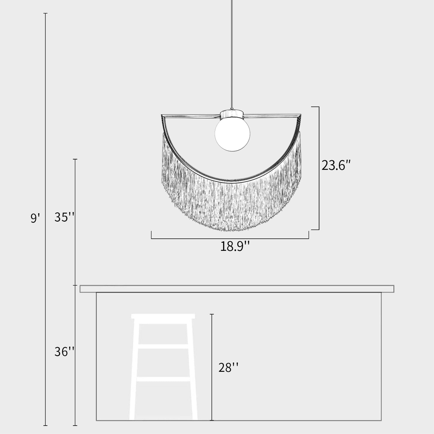 Wink Tassel Pendant Lamp