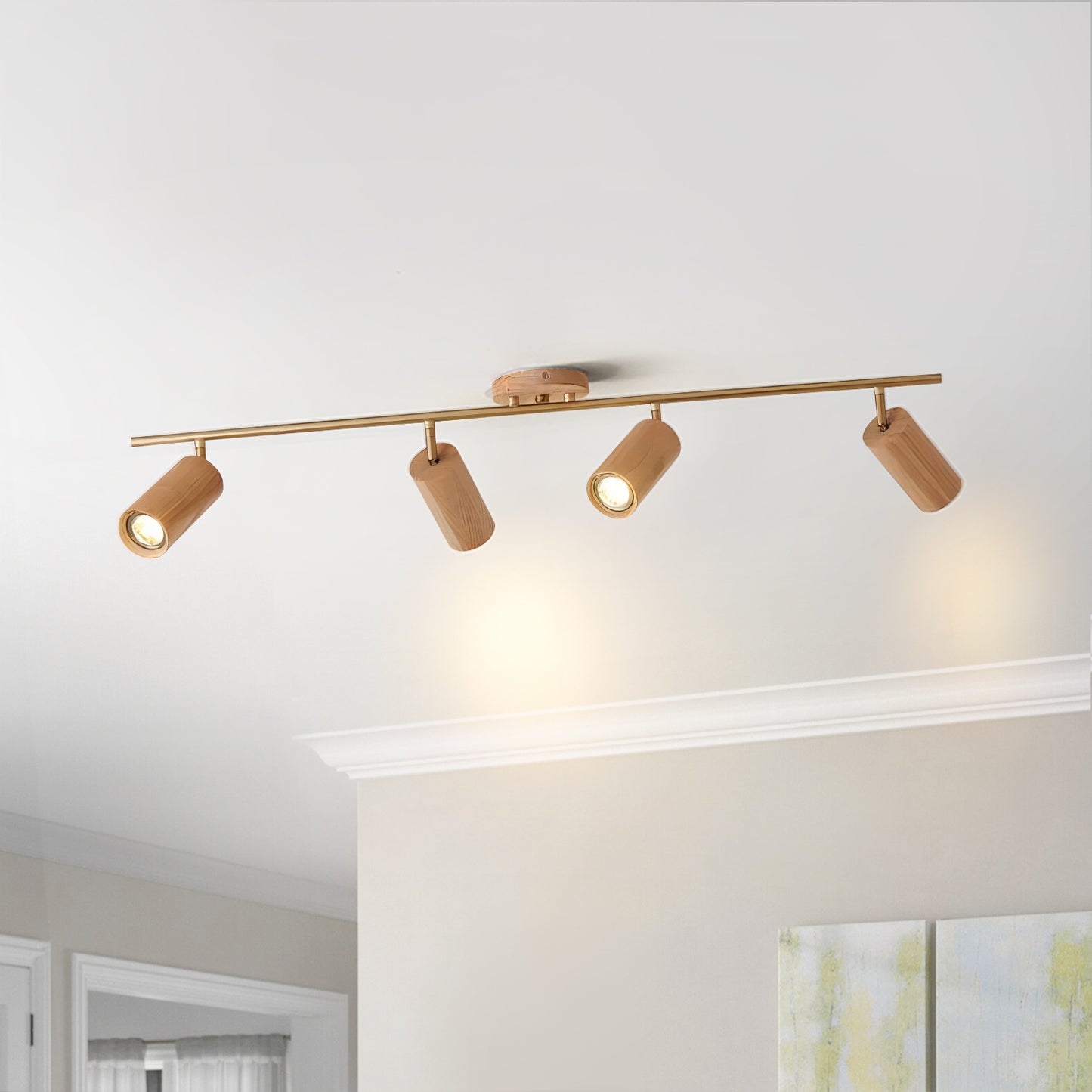 Wood Spotlight Track Light