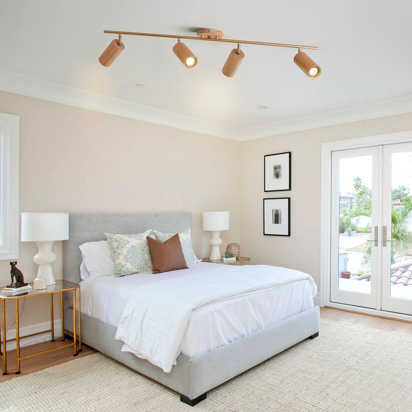 Wood Spotlight Track Light